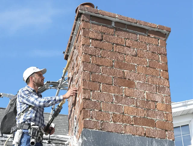 Brickwork for a chimney rebuild by Parma Chimney Sweep in Parma, OH
