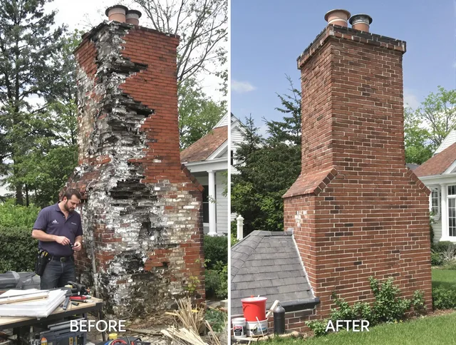 Parma Chimney Sweep performing a full chimney restoration in Parma, OH