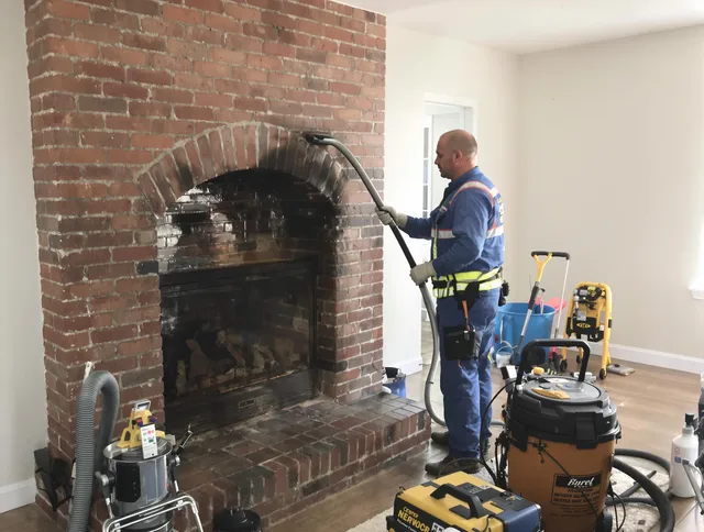 Parma Chimney Sweep expert performing detailed chimney sweep in Parma, OH