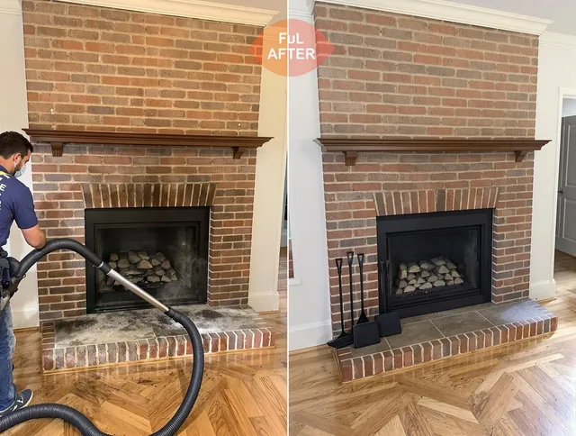 Parma Chimney Sweep carefully sanitizing a fireplace in Parma, OH